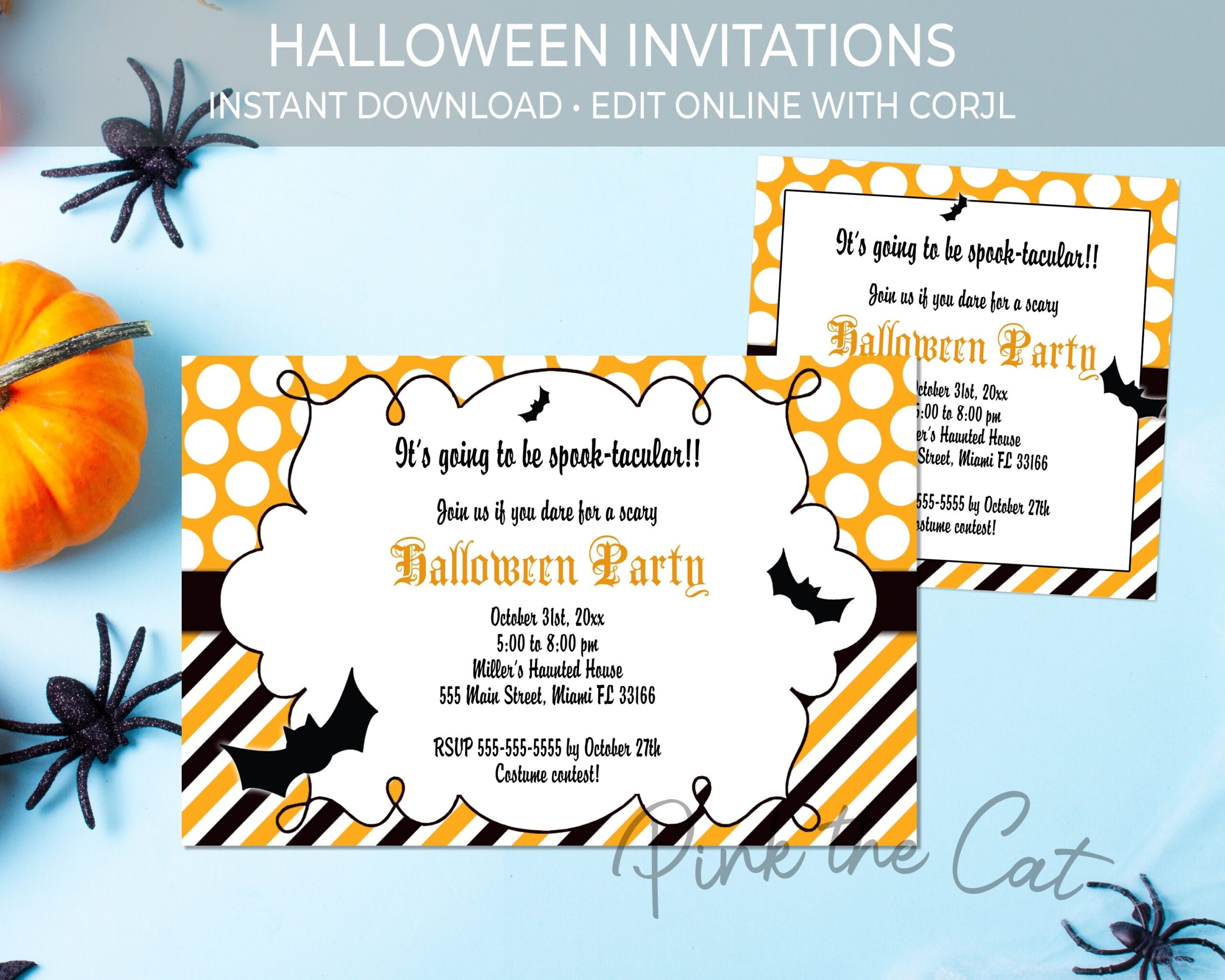 Free Printable Halloween Invitation Template