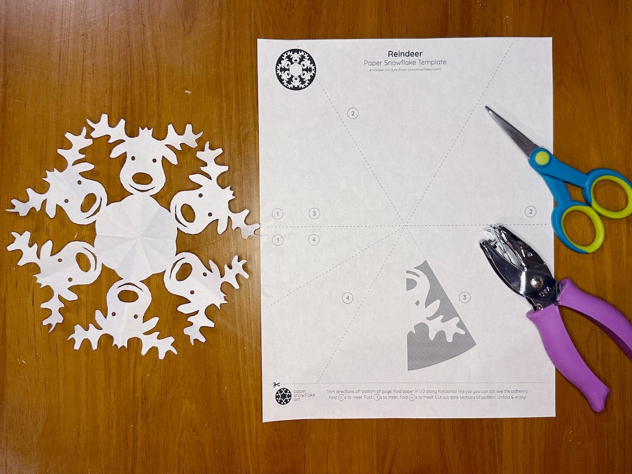 How To Fold A Paper Snowflake Pattern From Paper Snowflake Art Paper Snowflake Art