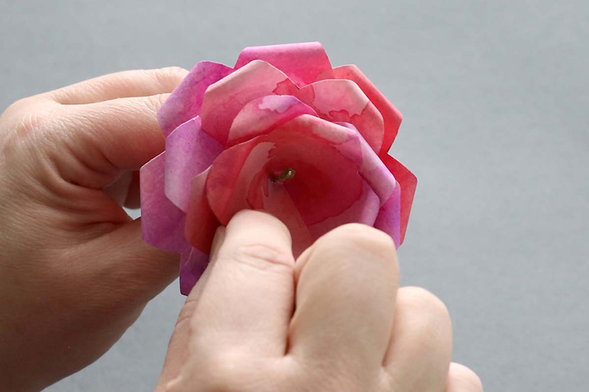 Printable Paper Rose Template