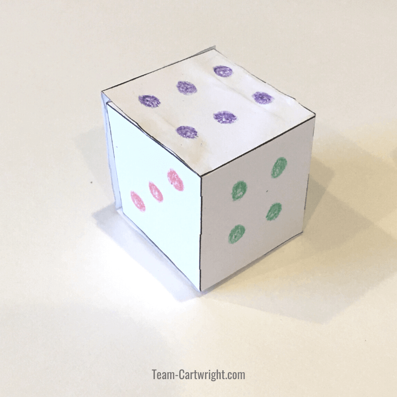 How To Make Paper Dice with Free Printable Team Cartwright