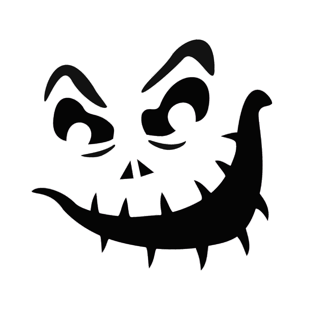 Jack O Lantern Face 01 Free Stencil Gallery