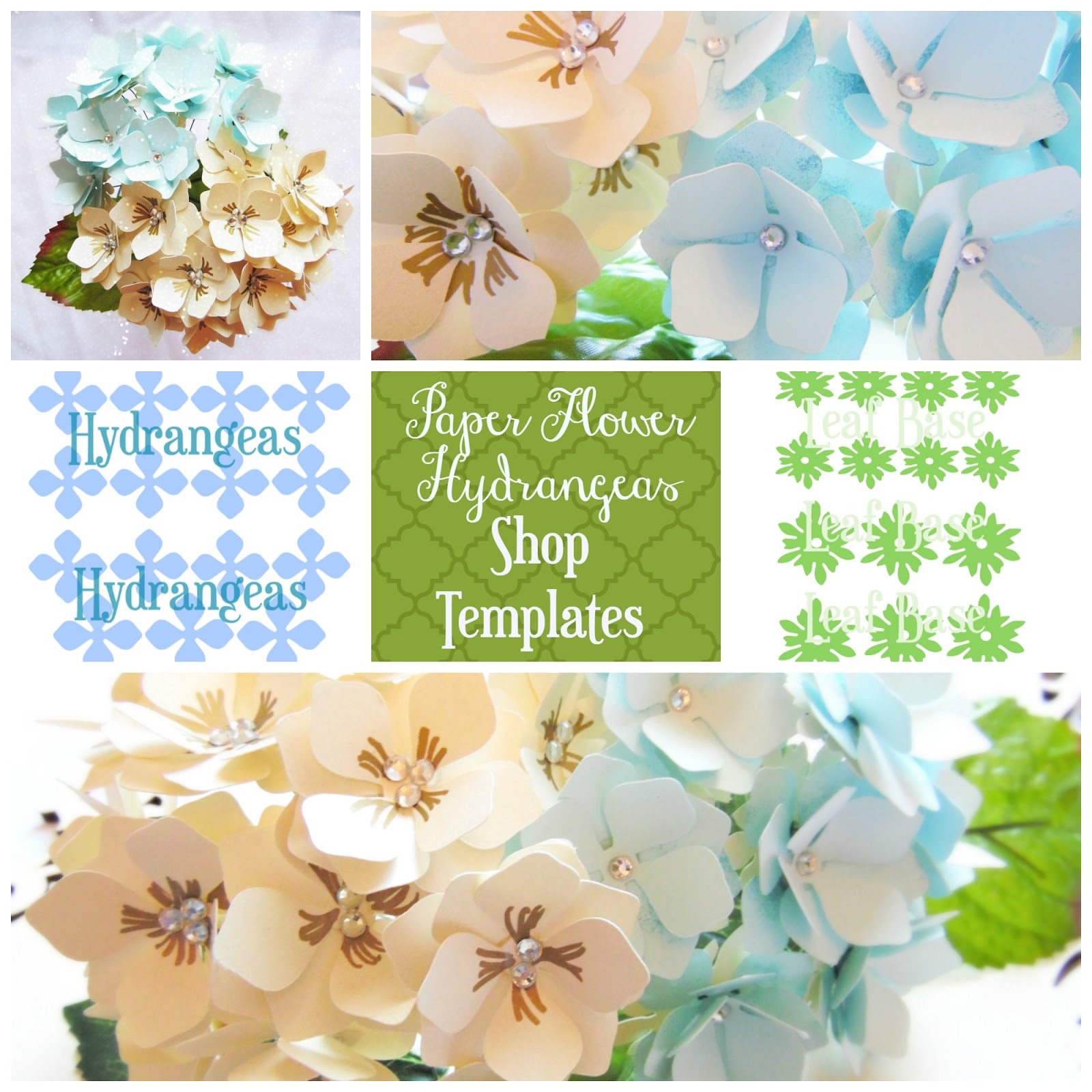 Mama s Gone Crafty Paper Flower Hydrangeas Flower Templates Printable Patterns