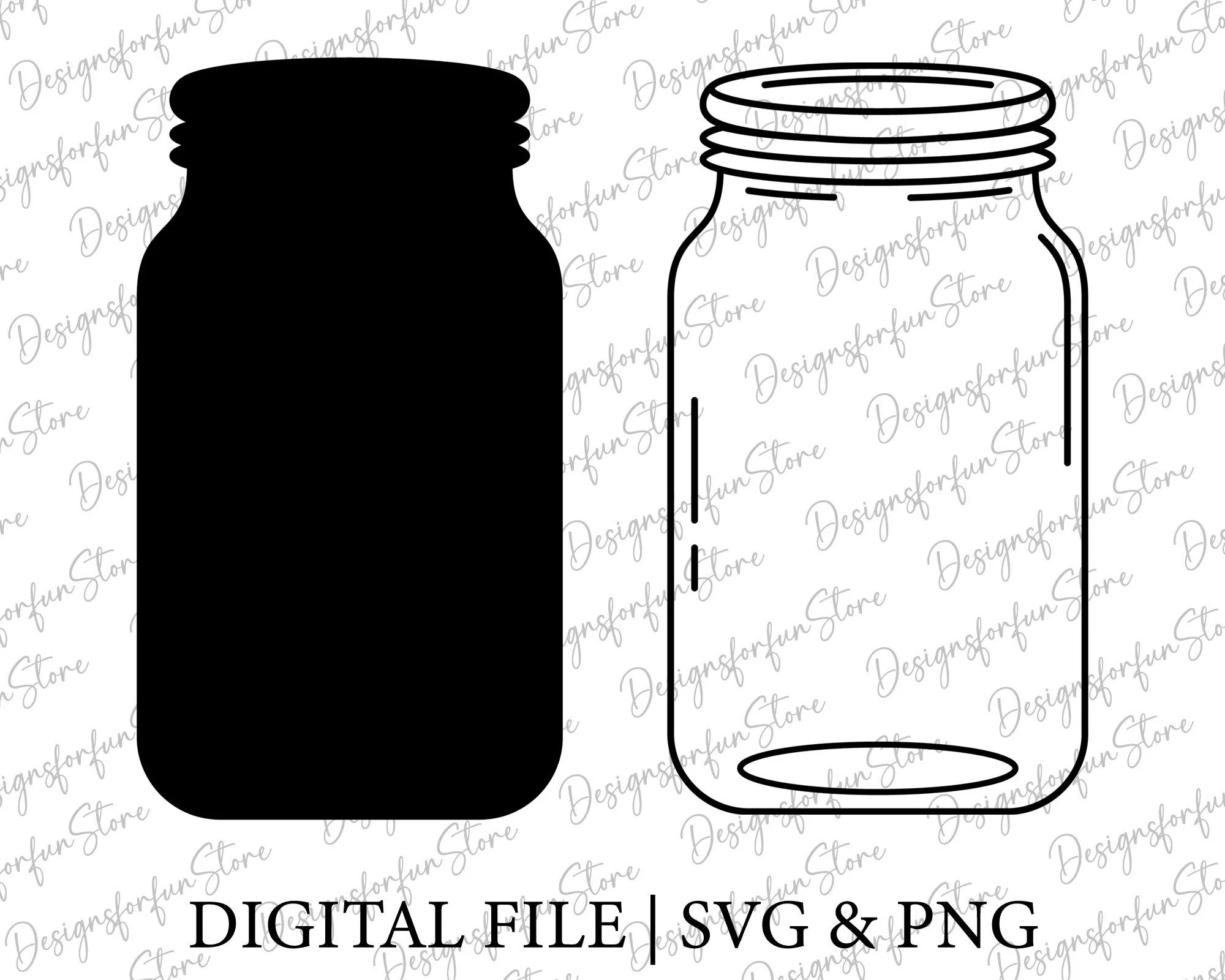 Cut Out Free Printable Mason Jar Template Pdf
