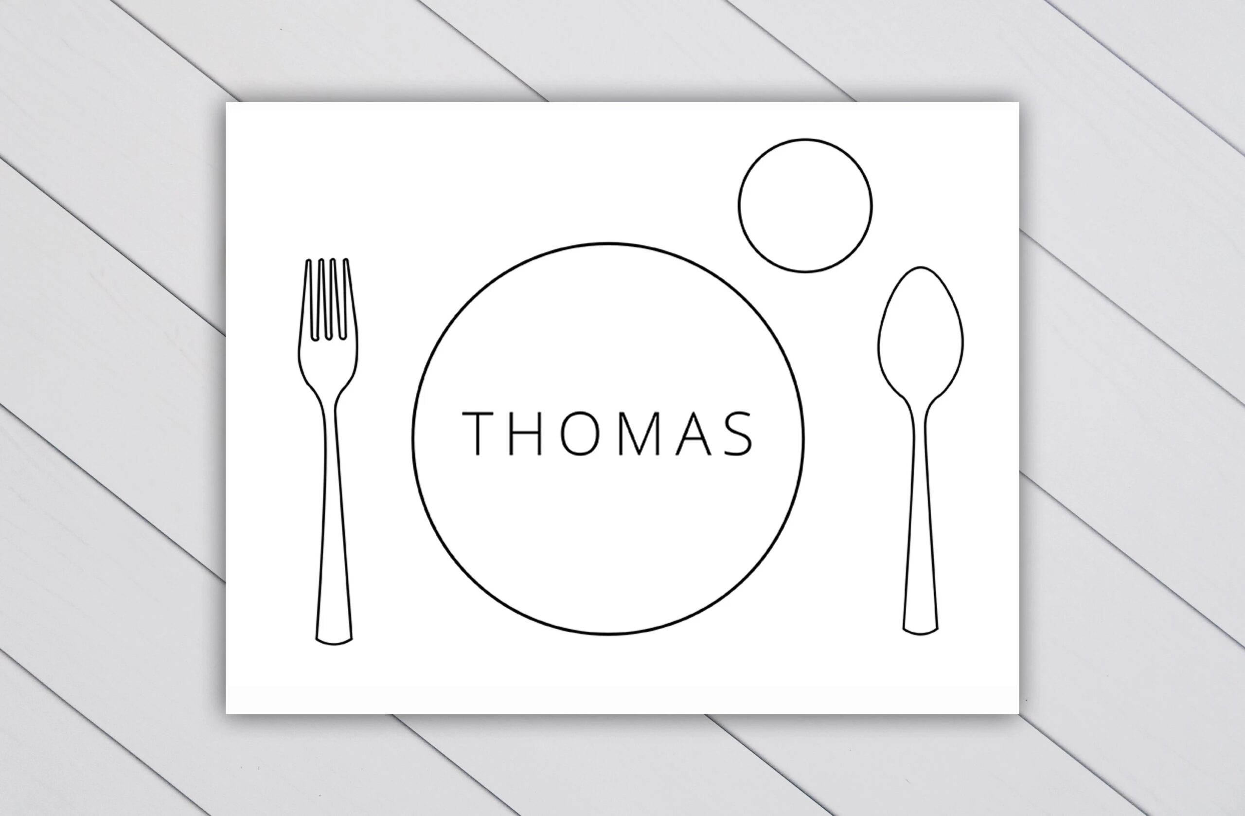 Montessori Placemat Template US Letter Montessori Printable 