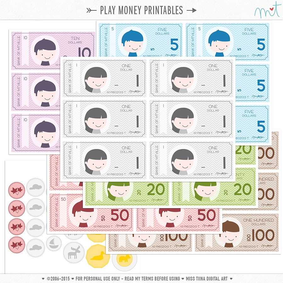 Free Printable Money Template