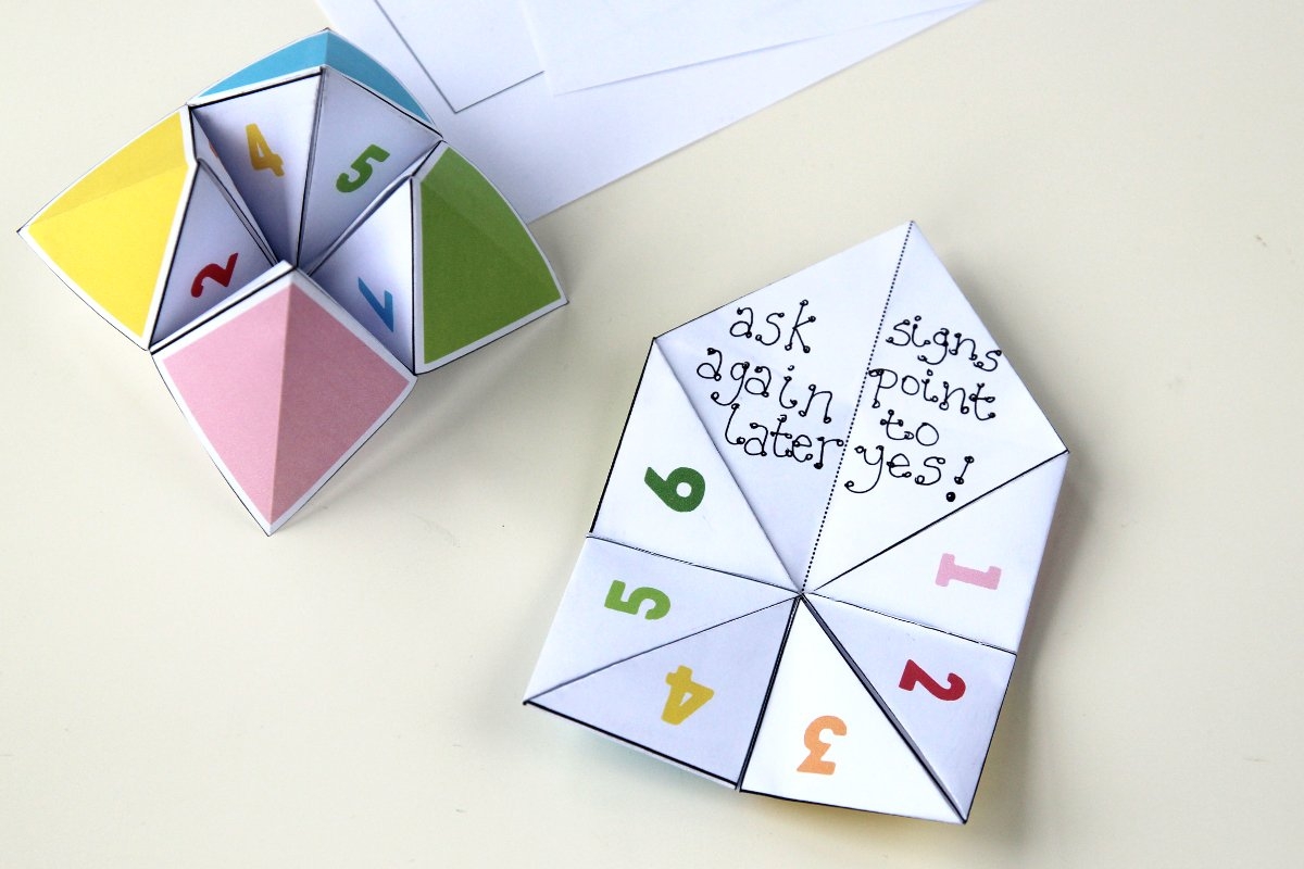 Origami Fortune Teller Free Printable Gathering Beauty