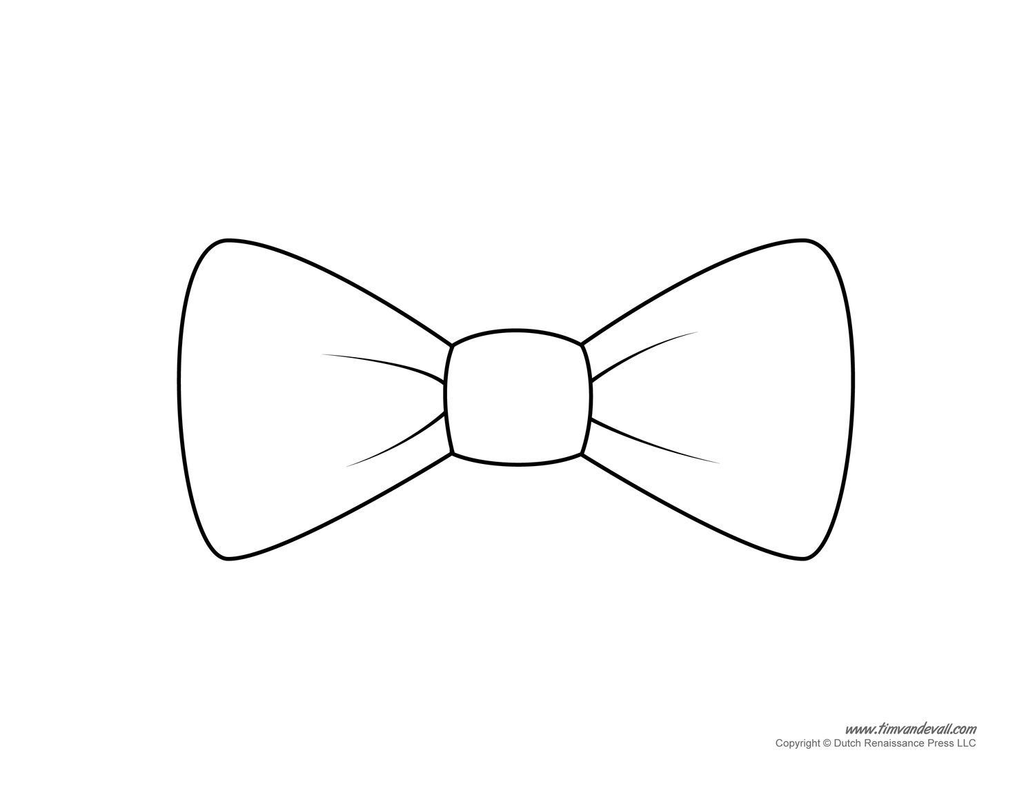 Printable Bow Template Free