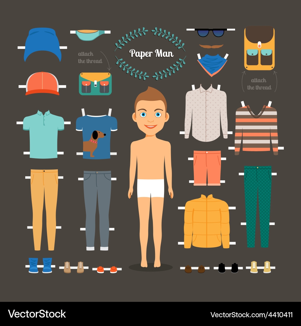 Printable Paper Doll Templates