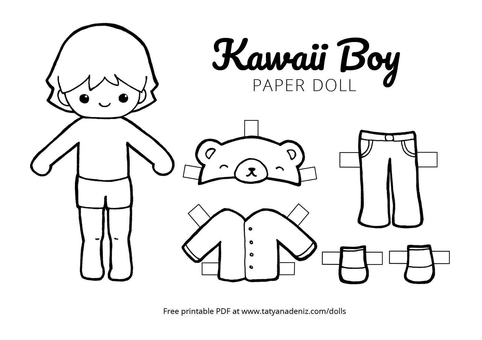 Paper Doll Printable Template