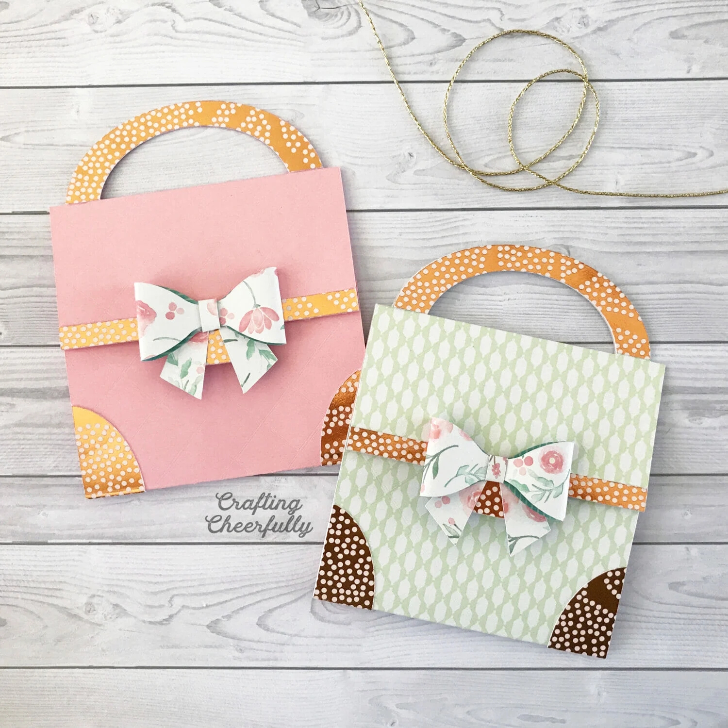 Paper Purse Card Crafting Cheerfully