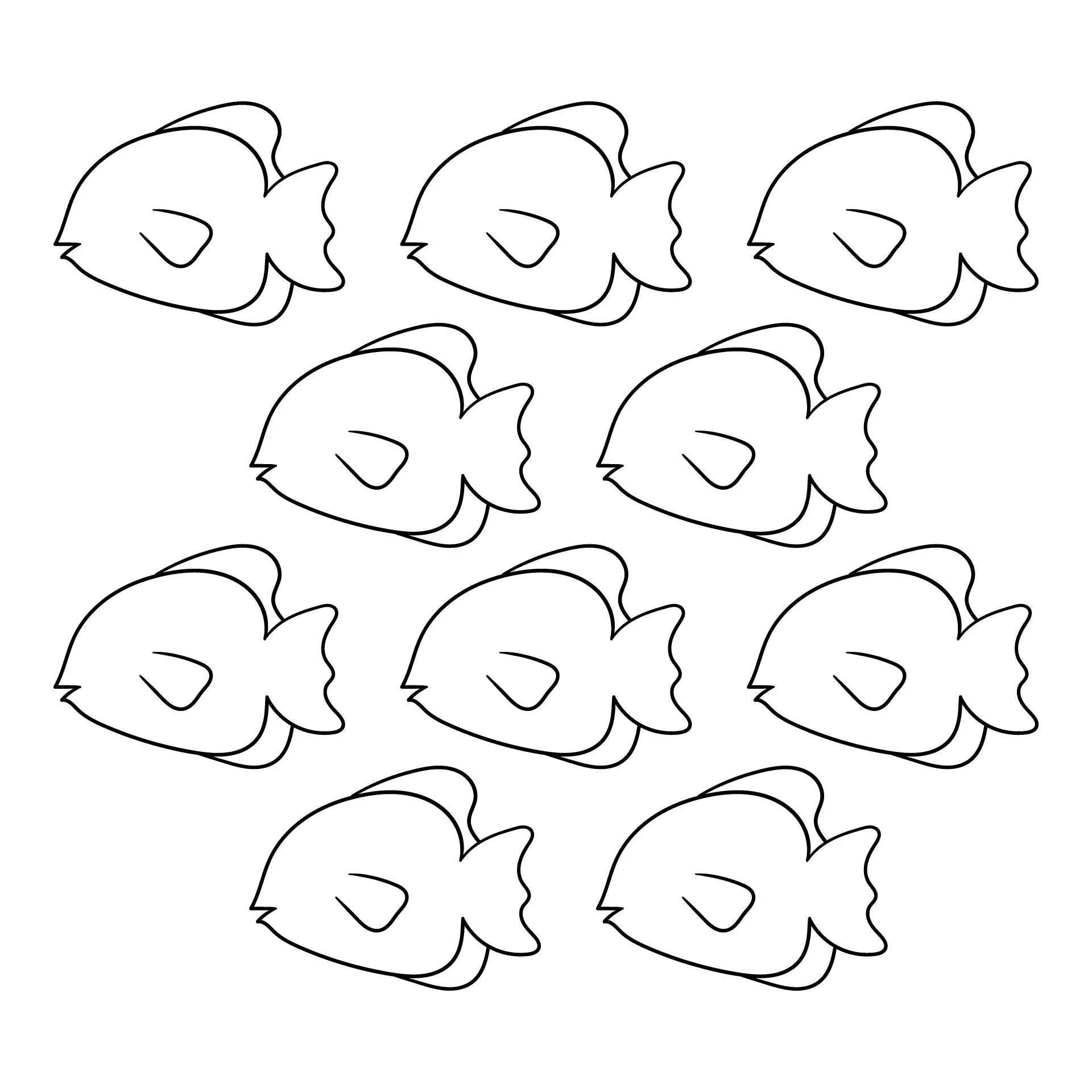 Pattern Fish Printable Printable Party Favors