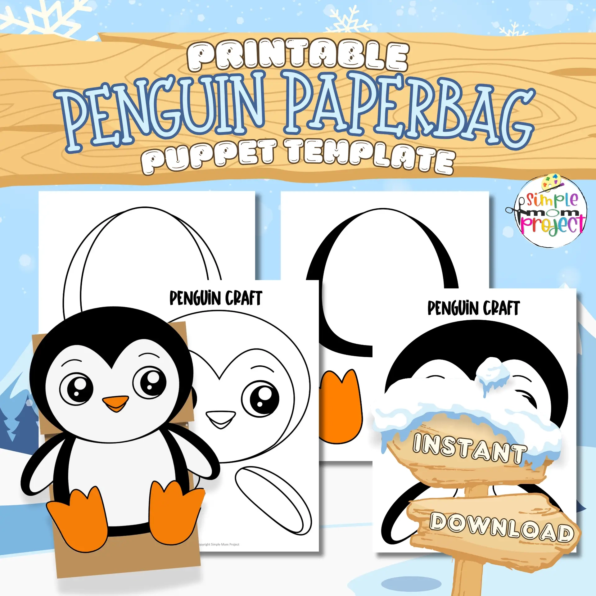 Simple Printable Paper Bag Template
