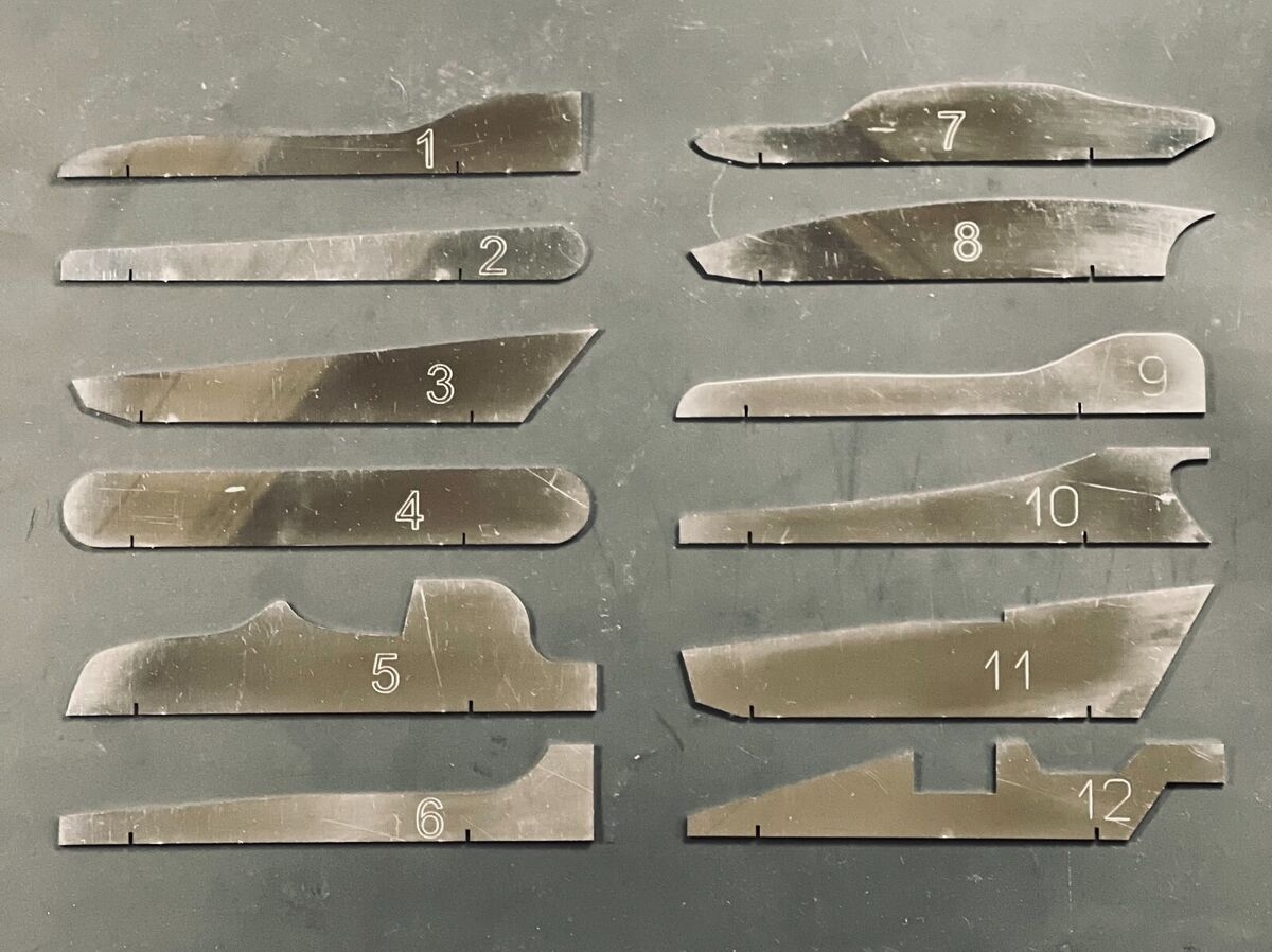 Pinewood Derby Car Templates Precision Cut From Stainless Steel USA MADE