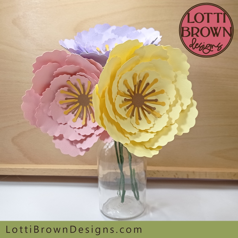 Printable Paper Flower Template
