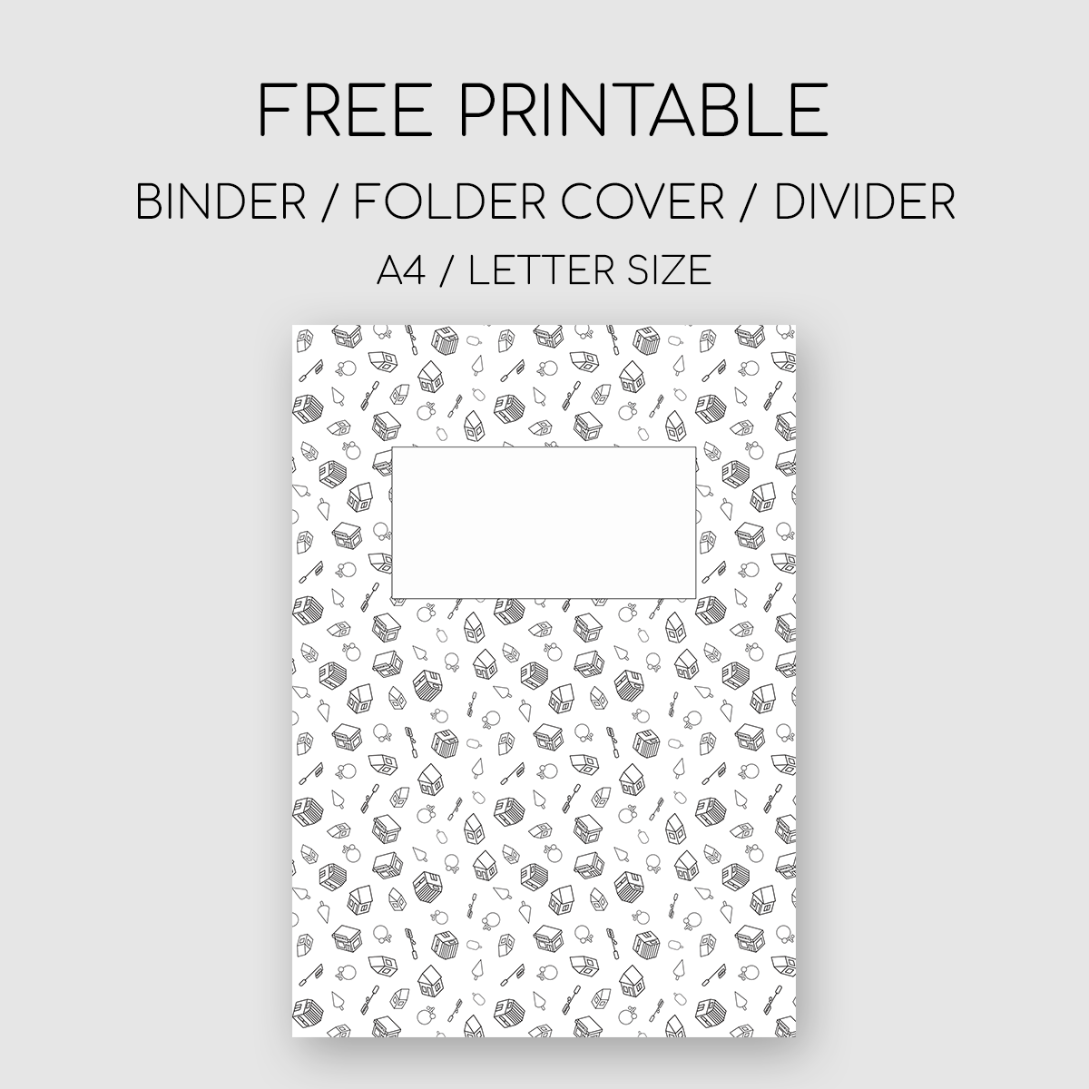 Printable Binder Folder Cover Divider