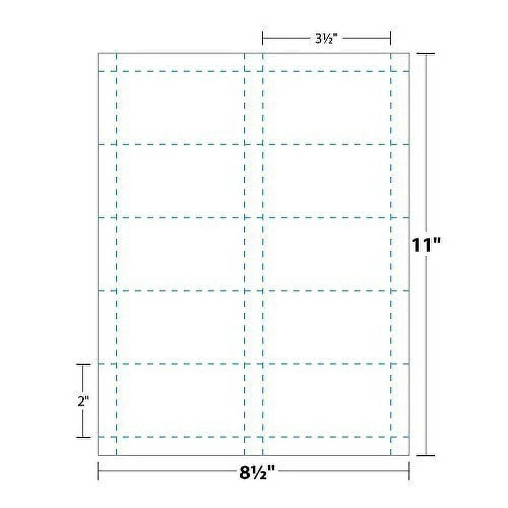 Printable Business Card Magnetic Sheets Pre Cut Business Cards Stock 5 Sheets 