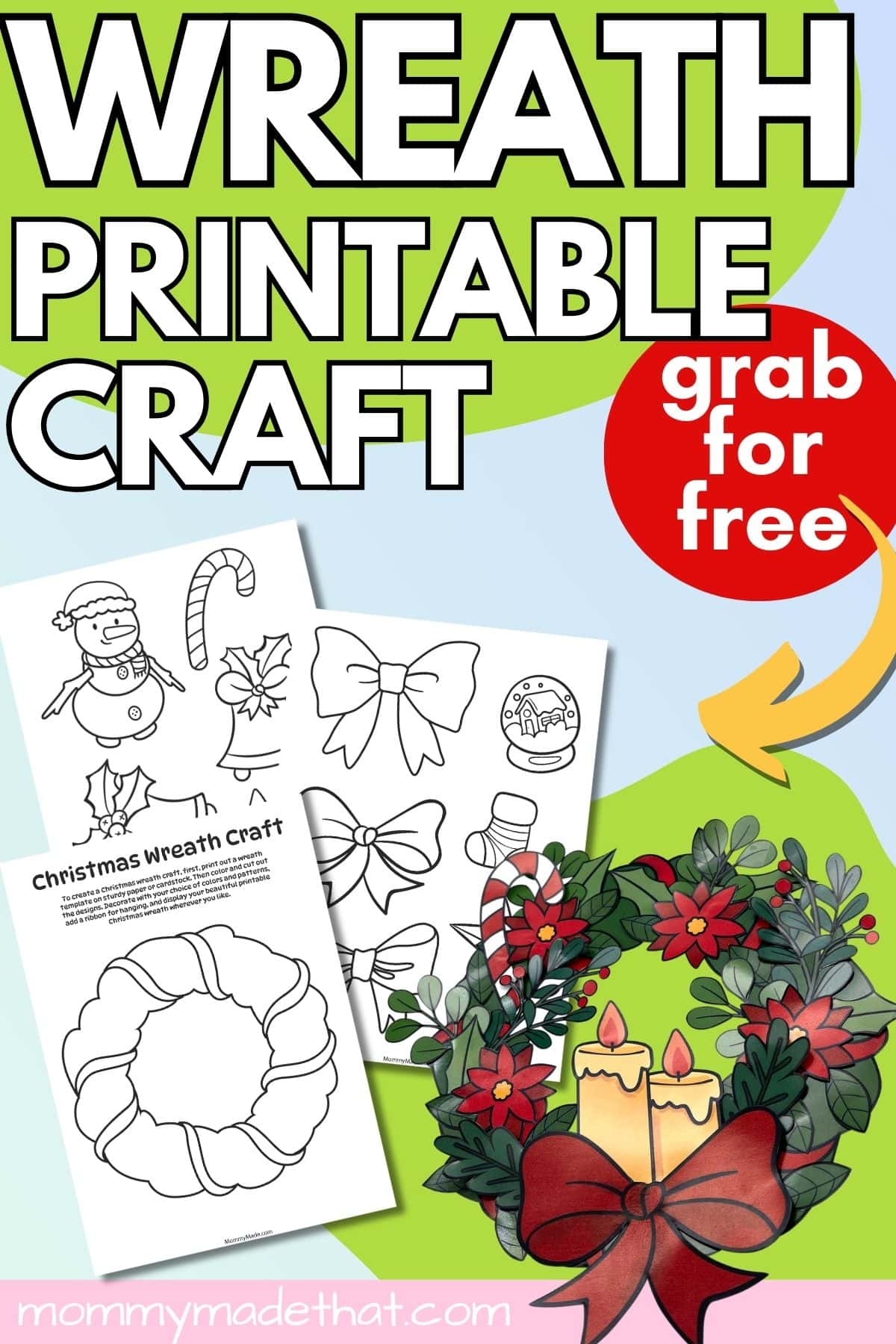 Free Printable Wreath Template