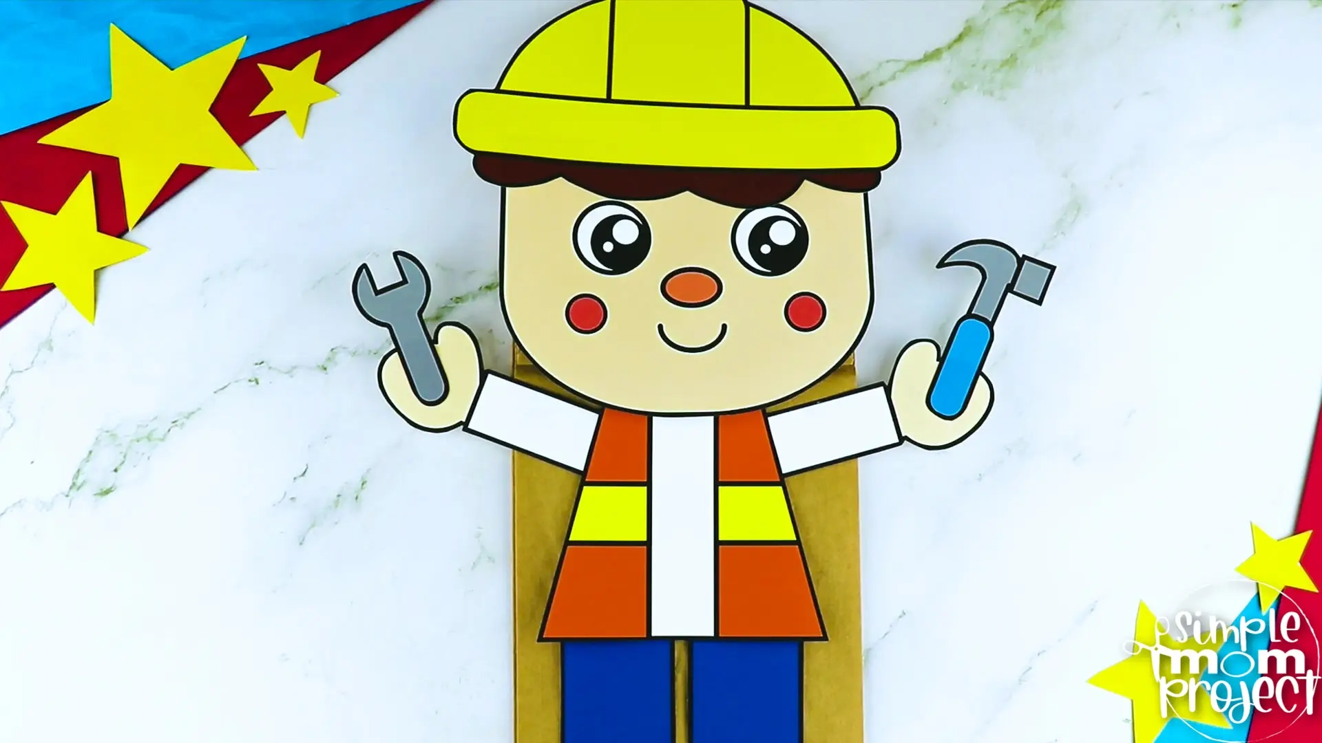 Printable Community Helper Puppet Craft Templates Simple Mom Project