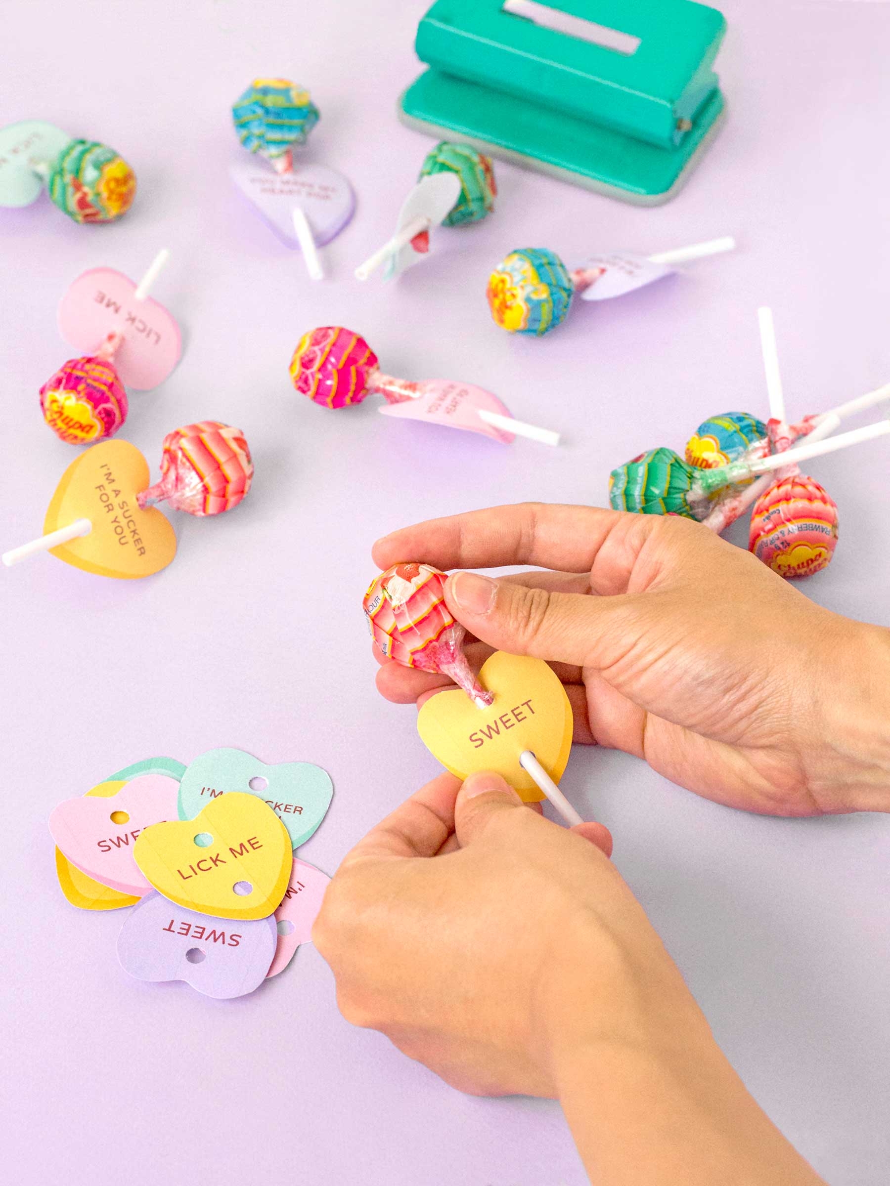 printable conversation heart lollipop holders makeandtell