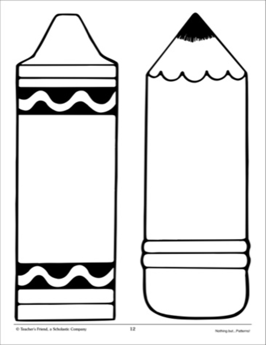 Free Printable Crayon Template