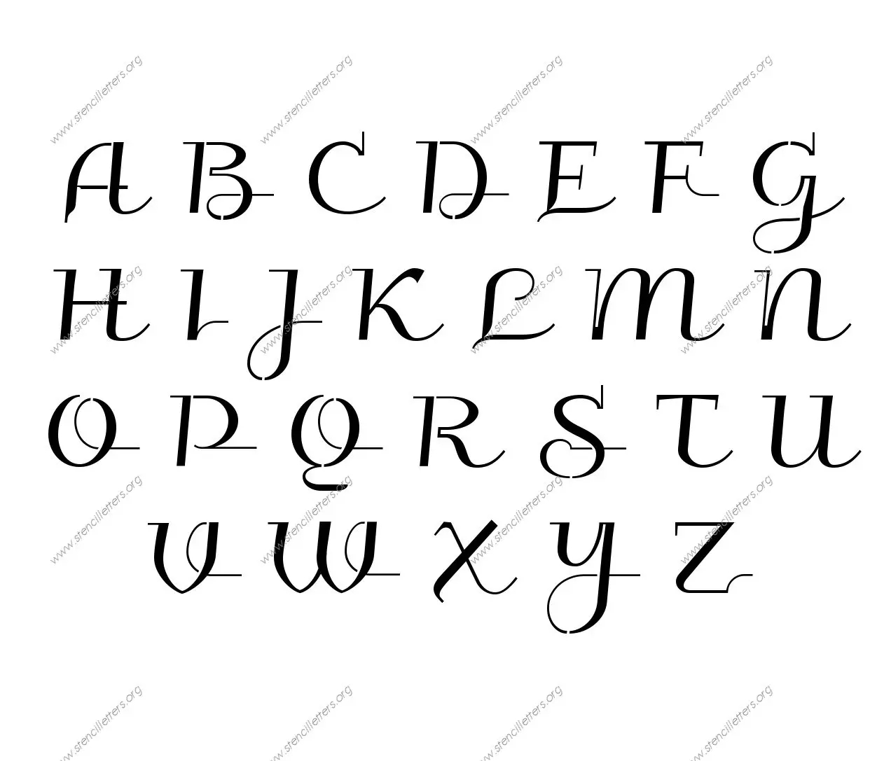 Printable Custom Made Letter Stencils Stencil Letters Org
