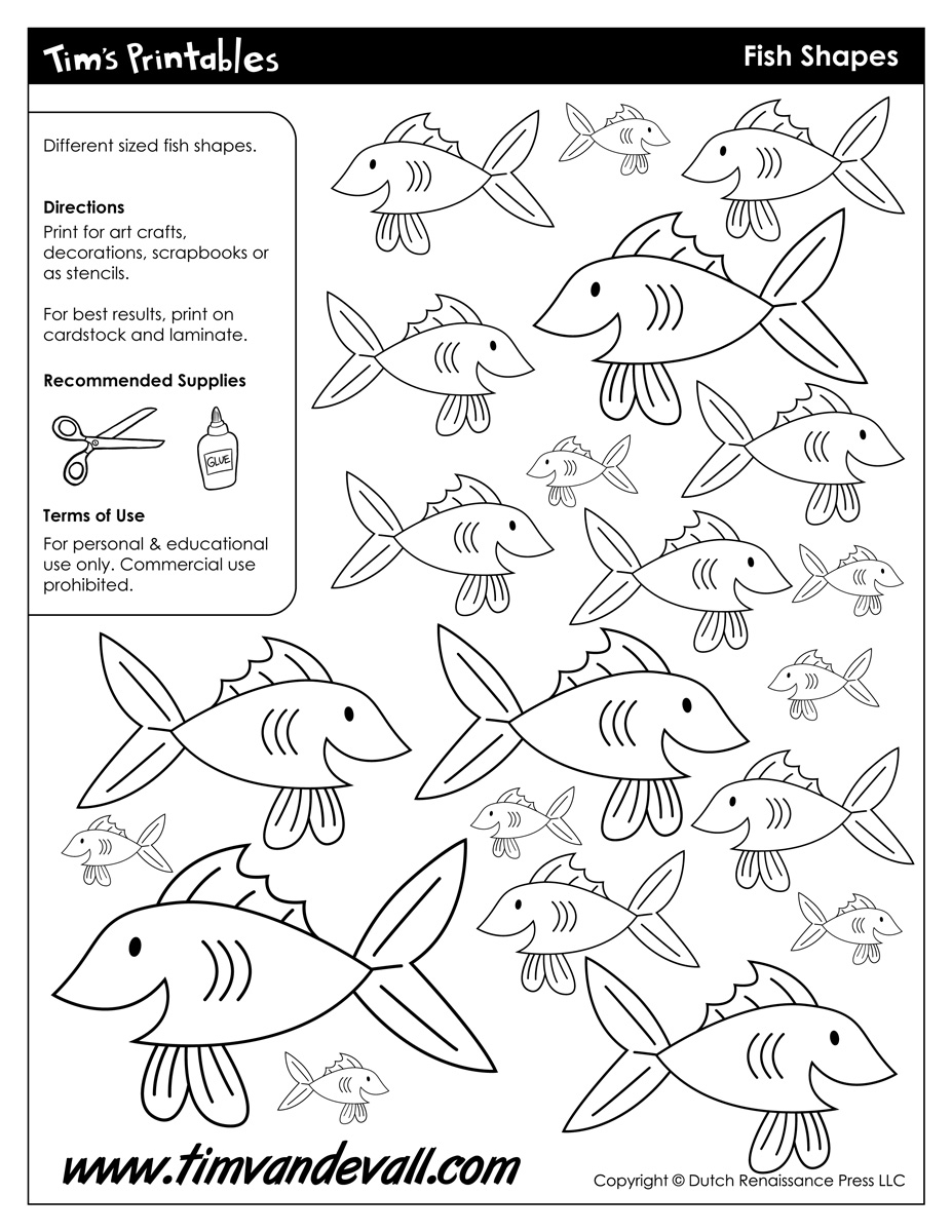 Free Printable Fish Template