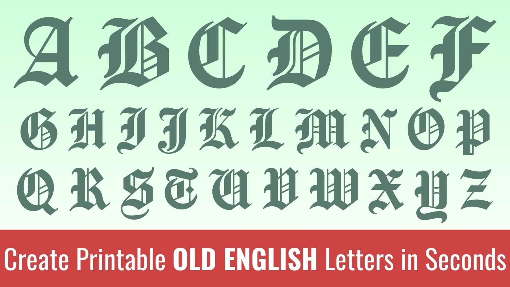 Free Printable Lettering Templates