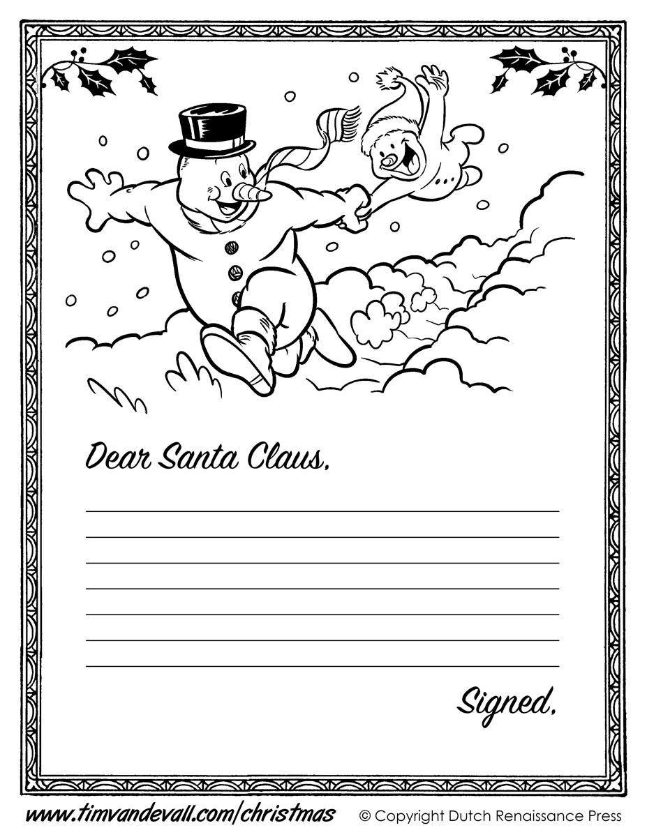 Printable Santa Letter Template For Kids Christmas Templates Printable Santa Letter Template For Kids Christmas Templates