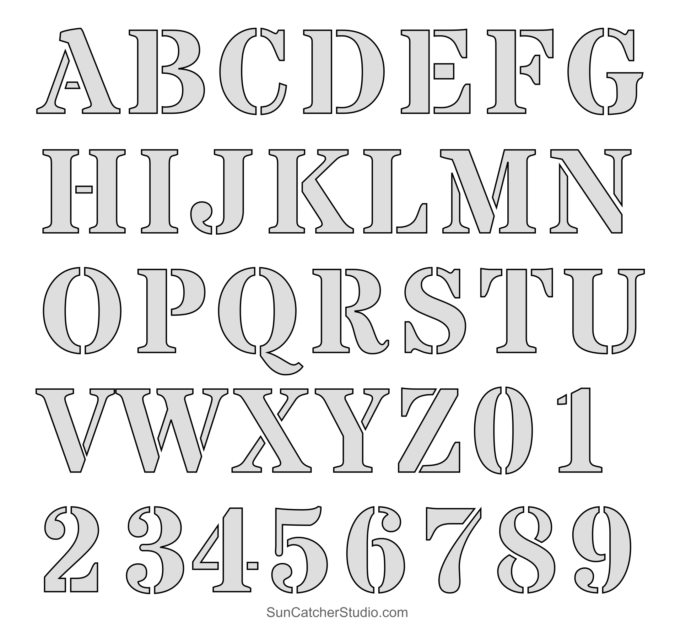 Printable Stencils Free Alphabet Font And Letter Templates Free Printables Monograms Design Tools Patterns U0026 DIY Projects