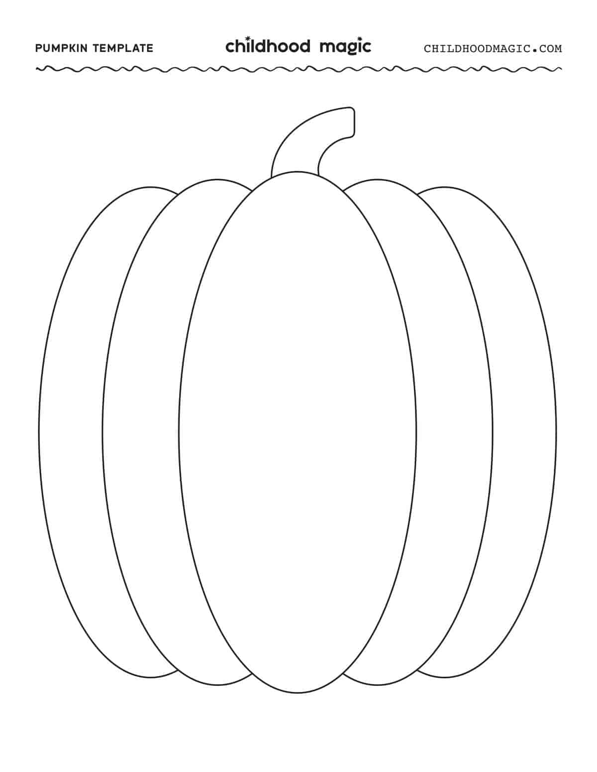 Pumpkin Outline Childhood Magic