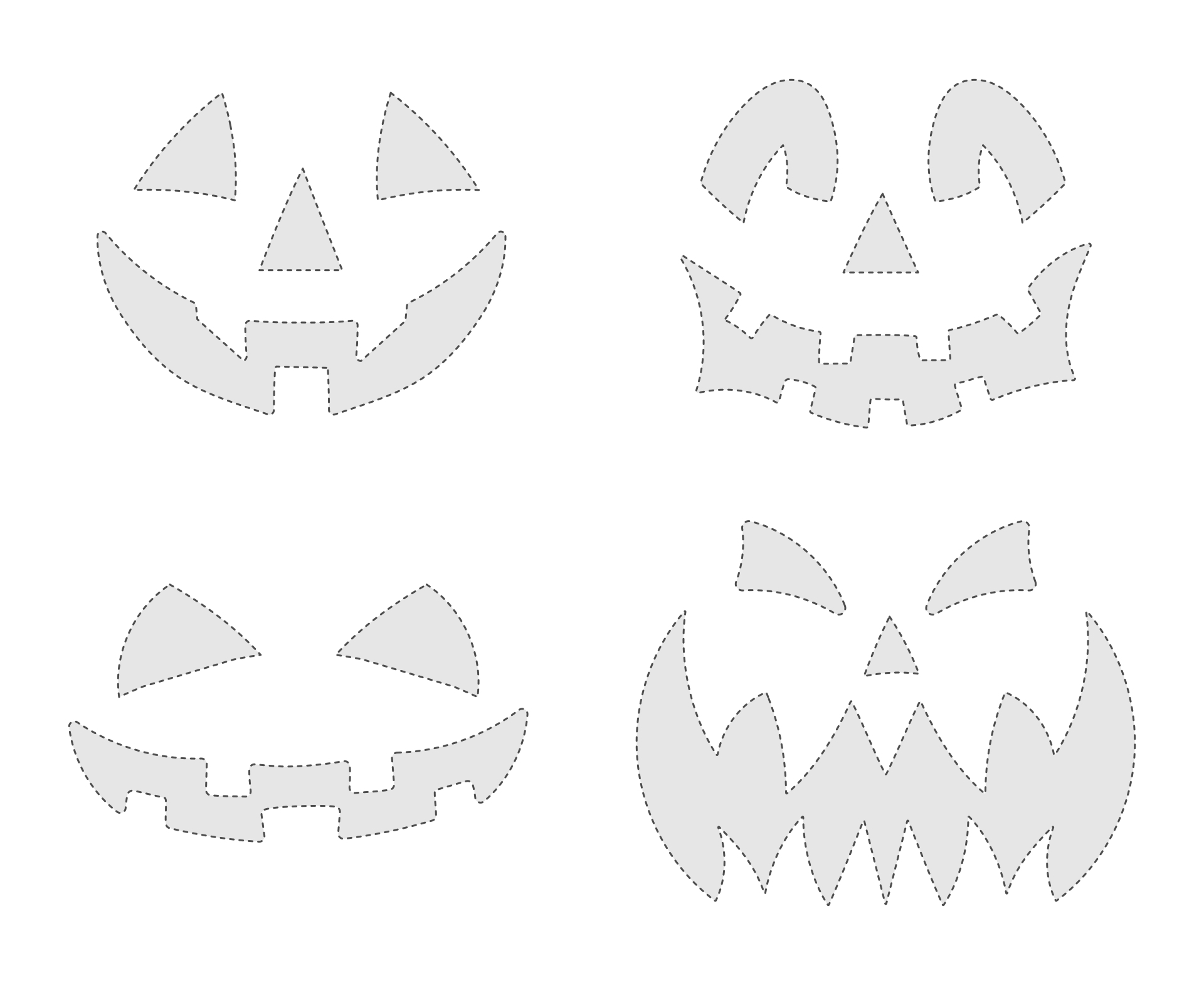 Pumpkin Face Template Free Printable Pdf