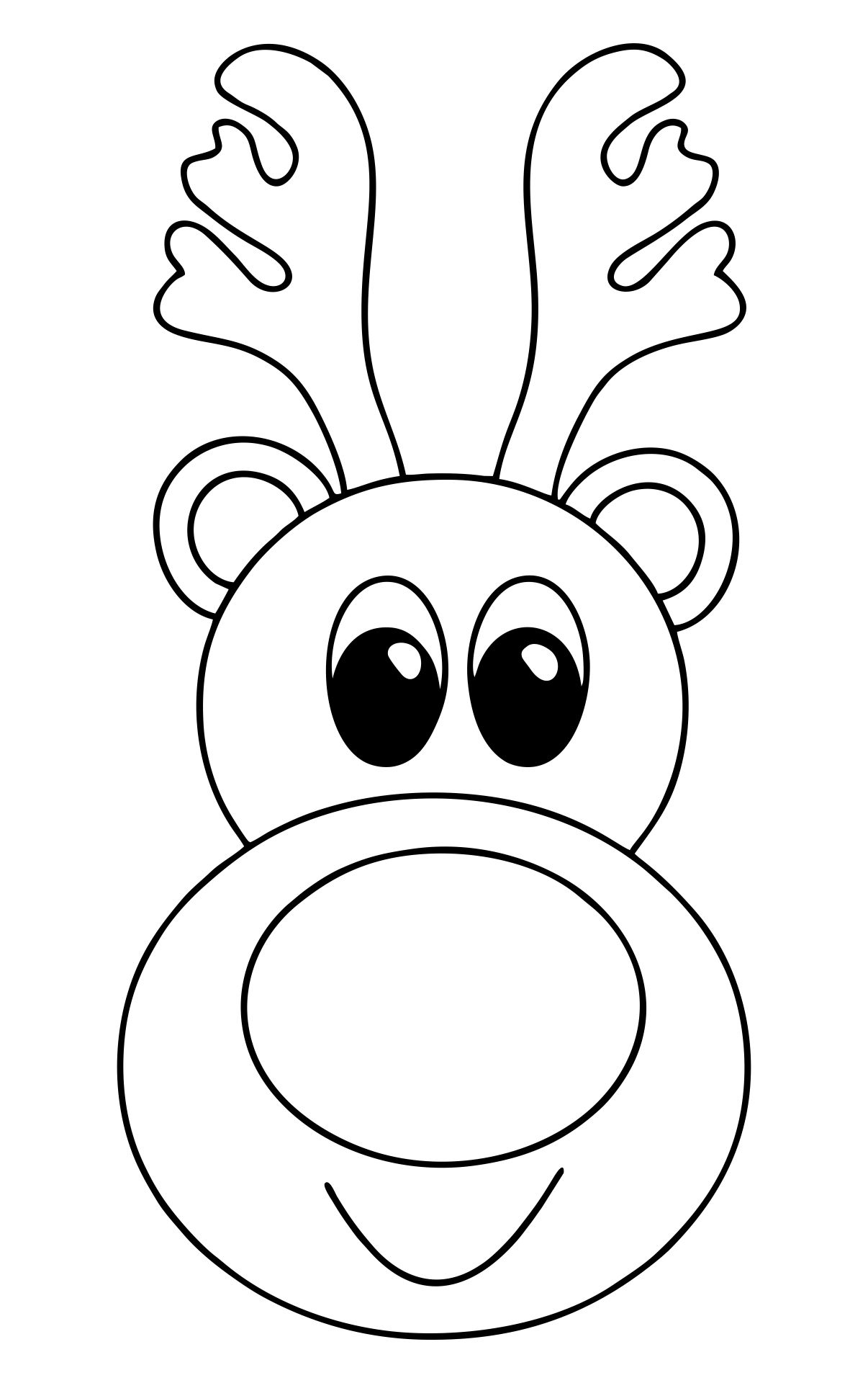 Reindeer Faces 10 Free PDF Printables Printablee Worksheets Library