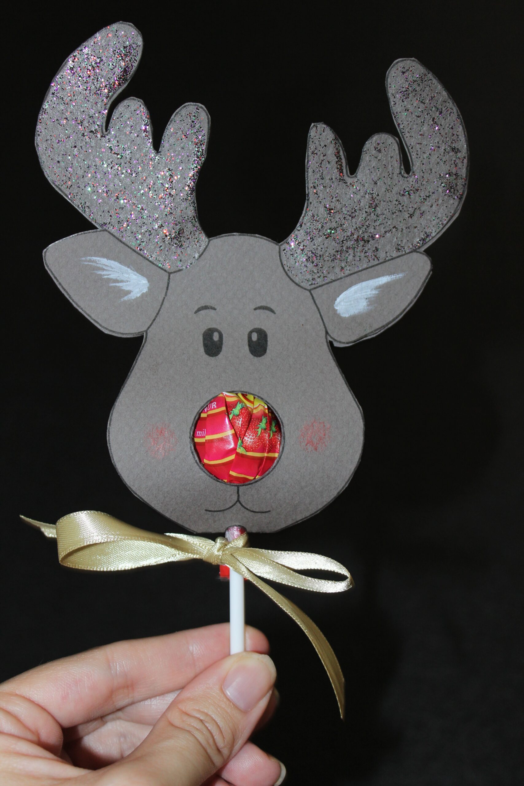 Reindeer Lollipop Card Tutorial Create It Stitchery