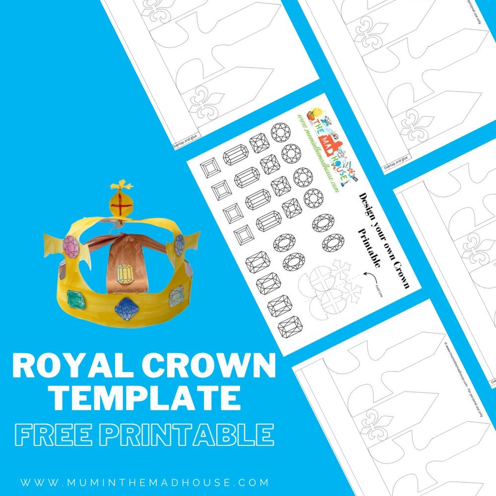 Royal Crown Template Mum In The Madhouse