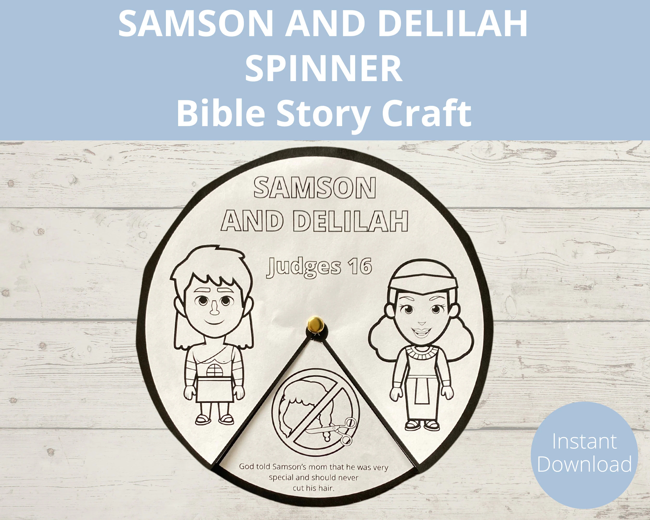Samson And Delilah Samson Bible Craft Sunday School Activities Kids Bible Craft Homeschool Bible Worksheets Bible Story Printable Etsy Hong Kong