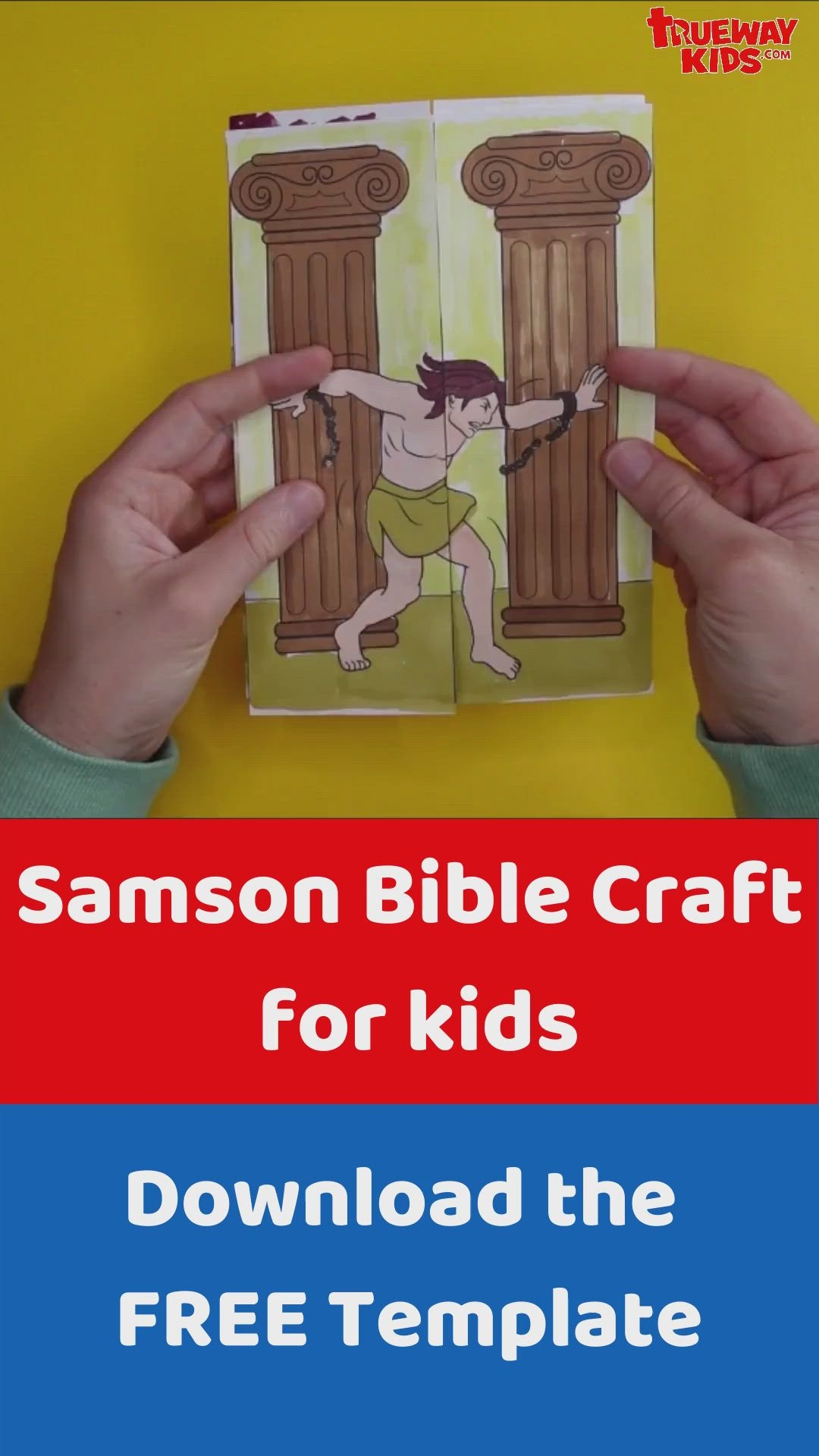 Samson Bible Craft For Kids FREE Printable