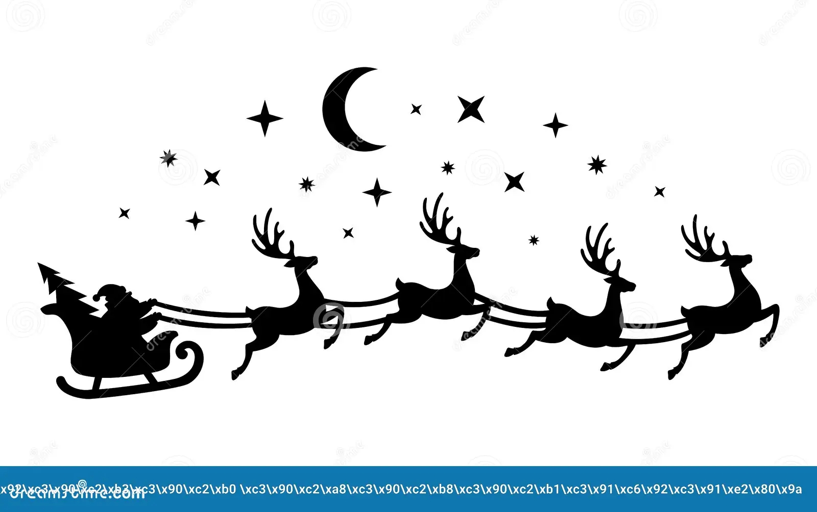Santas Sleigh Silhouette Stock Illustrations 563 Santas Sleigh Silhouette Stock Illustrations Vectors Clipart Dreamstime