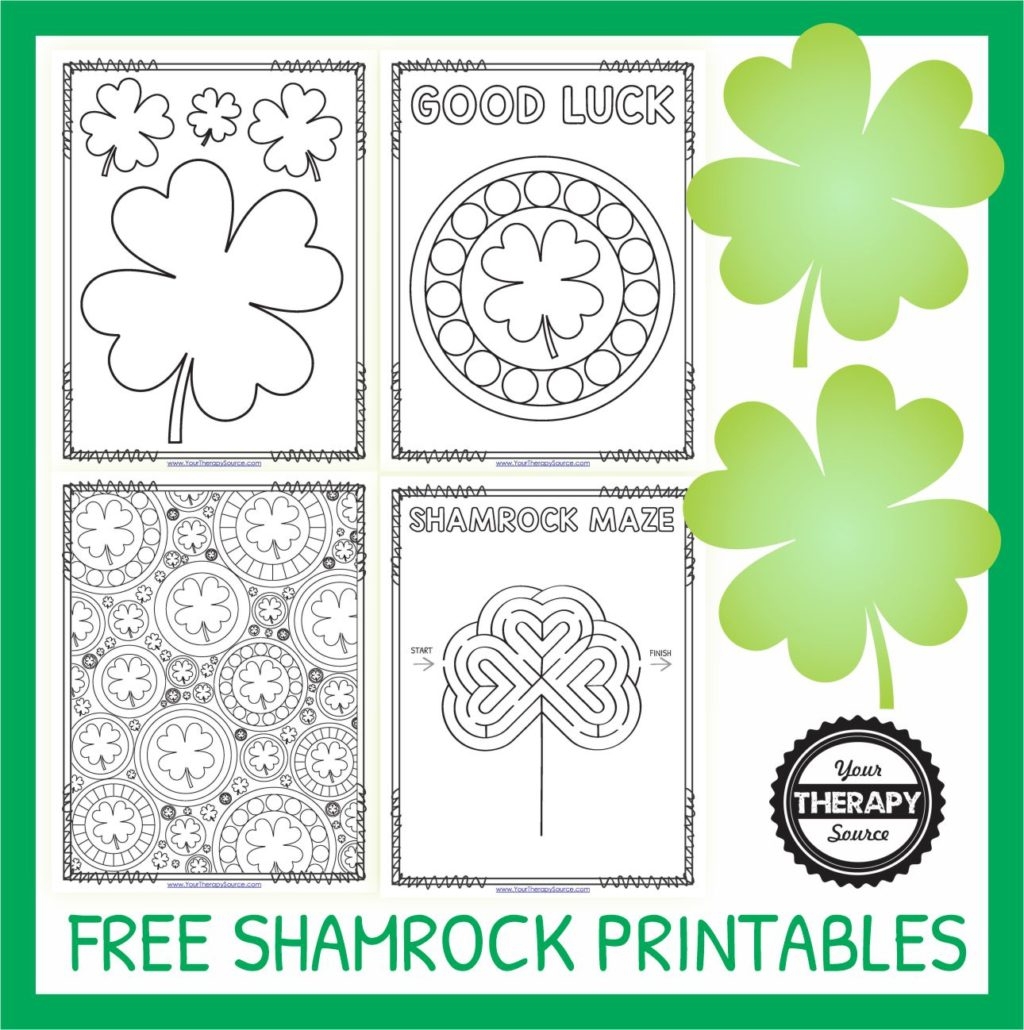 Free Printable Shamrock Template Pdf