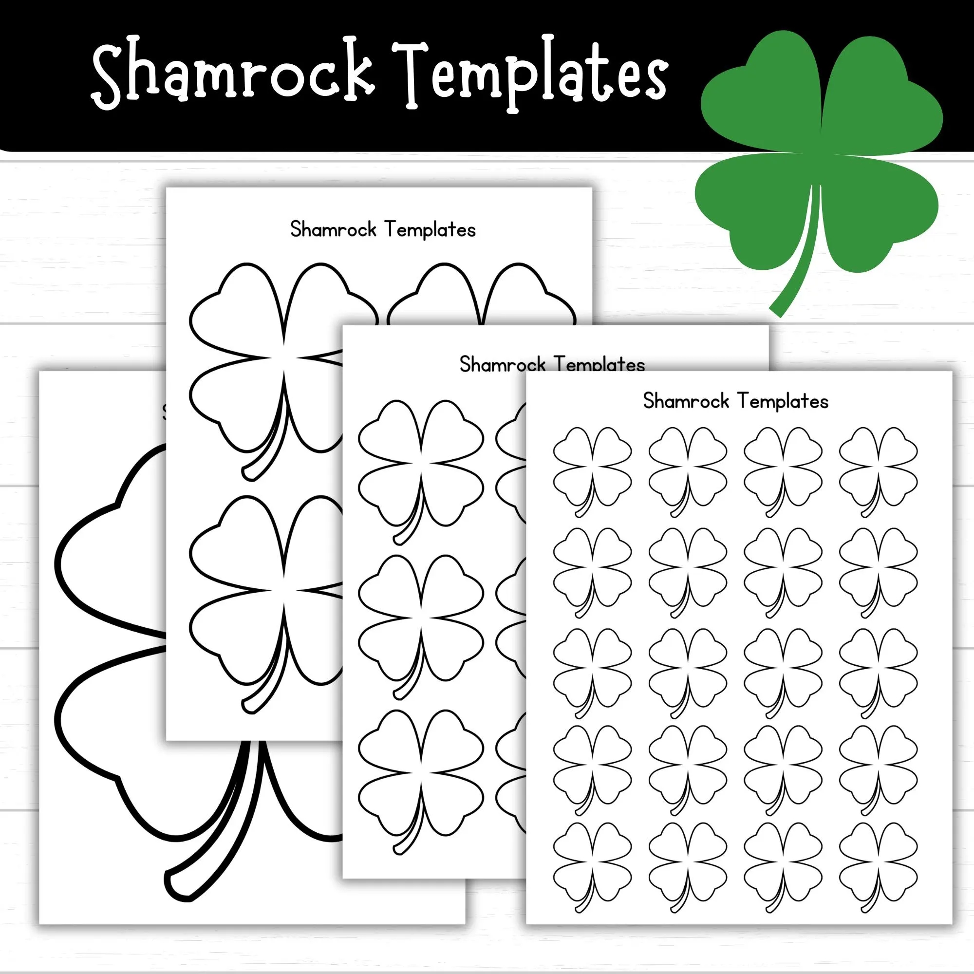 Free Printable Small Shamrock Template