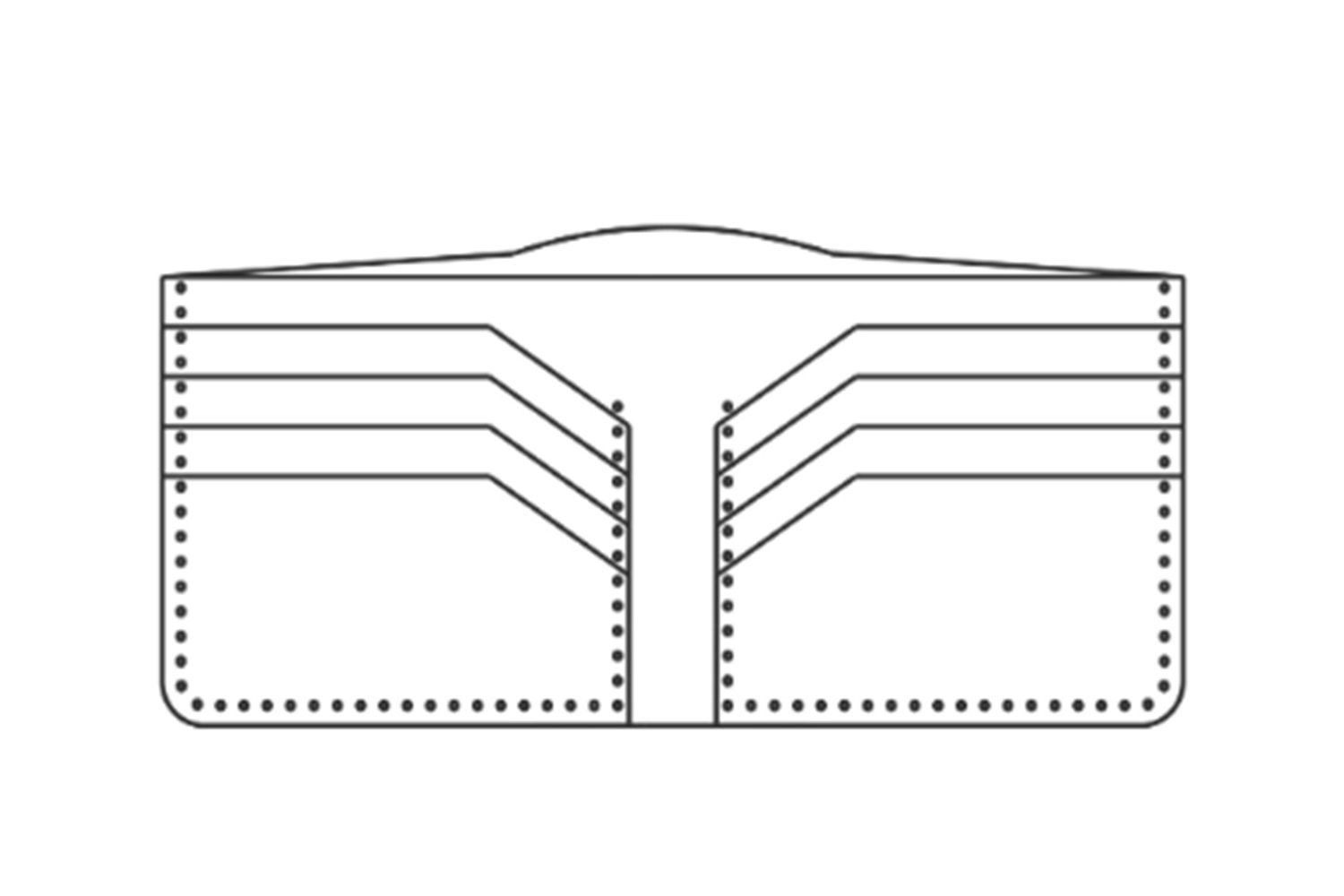 Simple Wallet Pattern leather Card Wallet Pdf slim Walletpdf