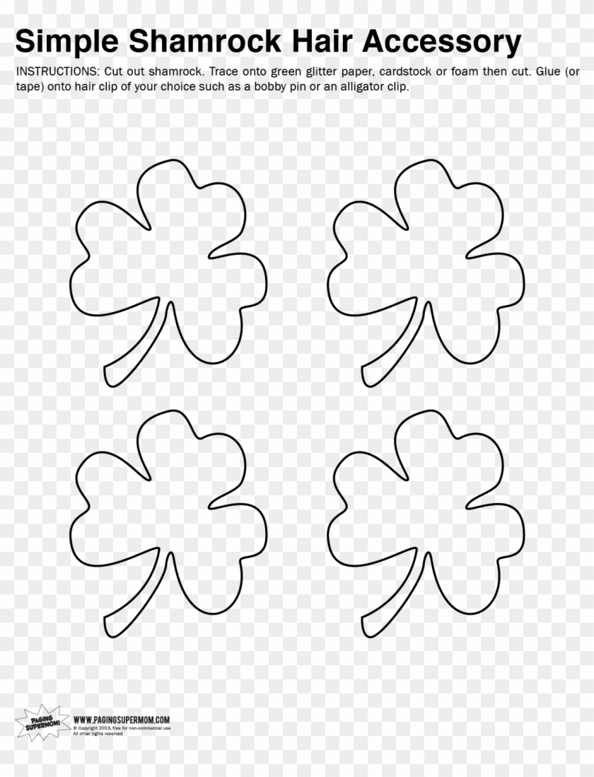 Small Shamrock Template Printable 179555 Small Shamrocks Templates Clipart 5762152 PikPng