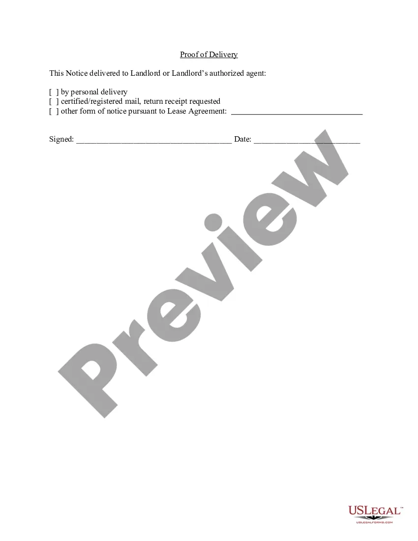 Free Printable 30 Day Notice To Vacate Template