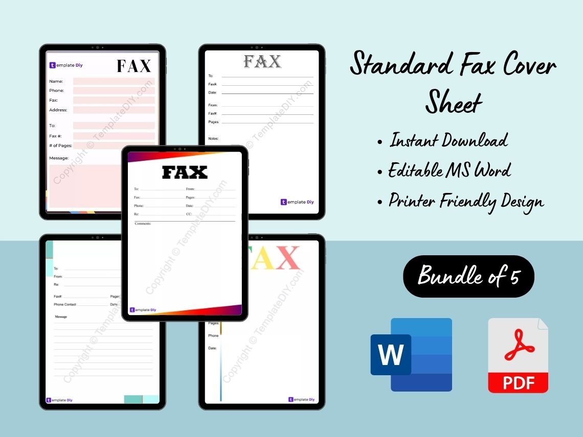 Free Printable Fax Cover Sheet Templates