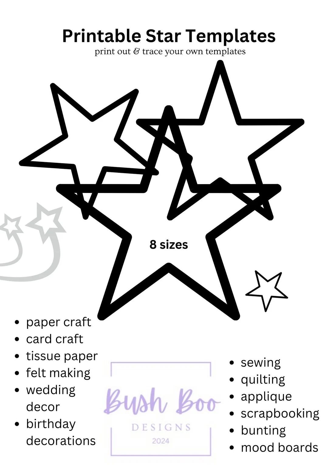 Free Printable Star Templates