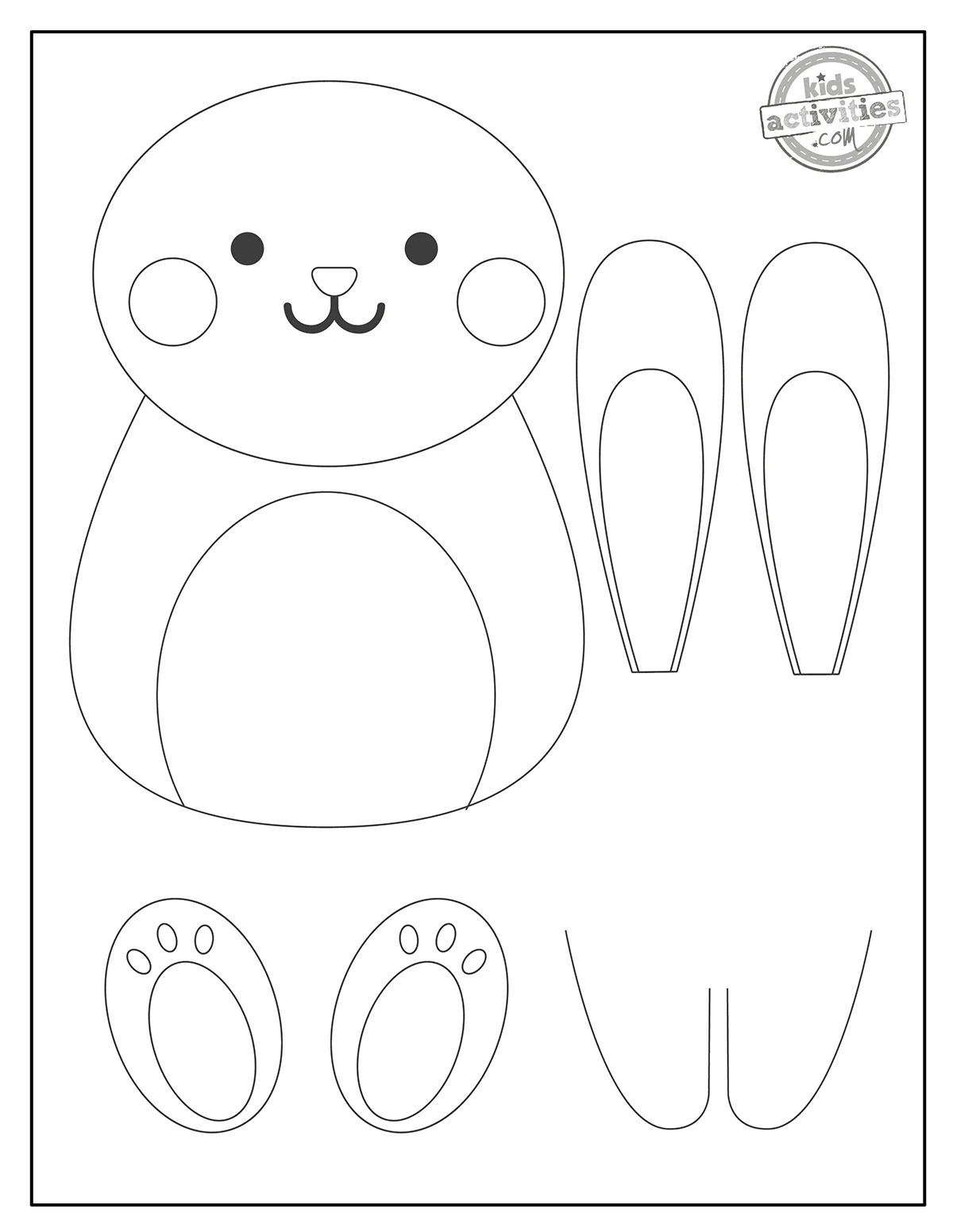 Bunny Template Printable Free