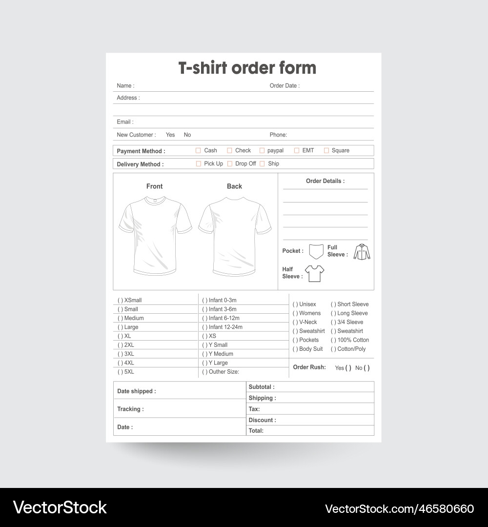 Free Printable Shirt Template