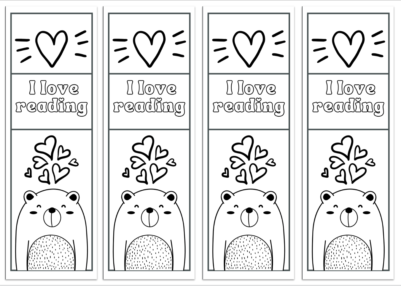Bookmark Templates Free Printable