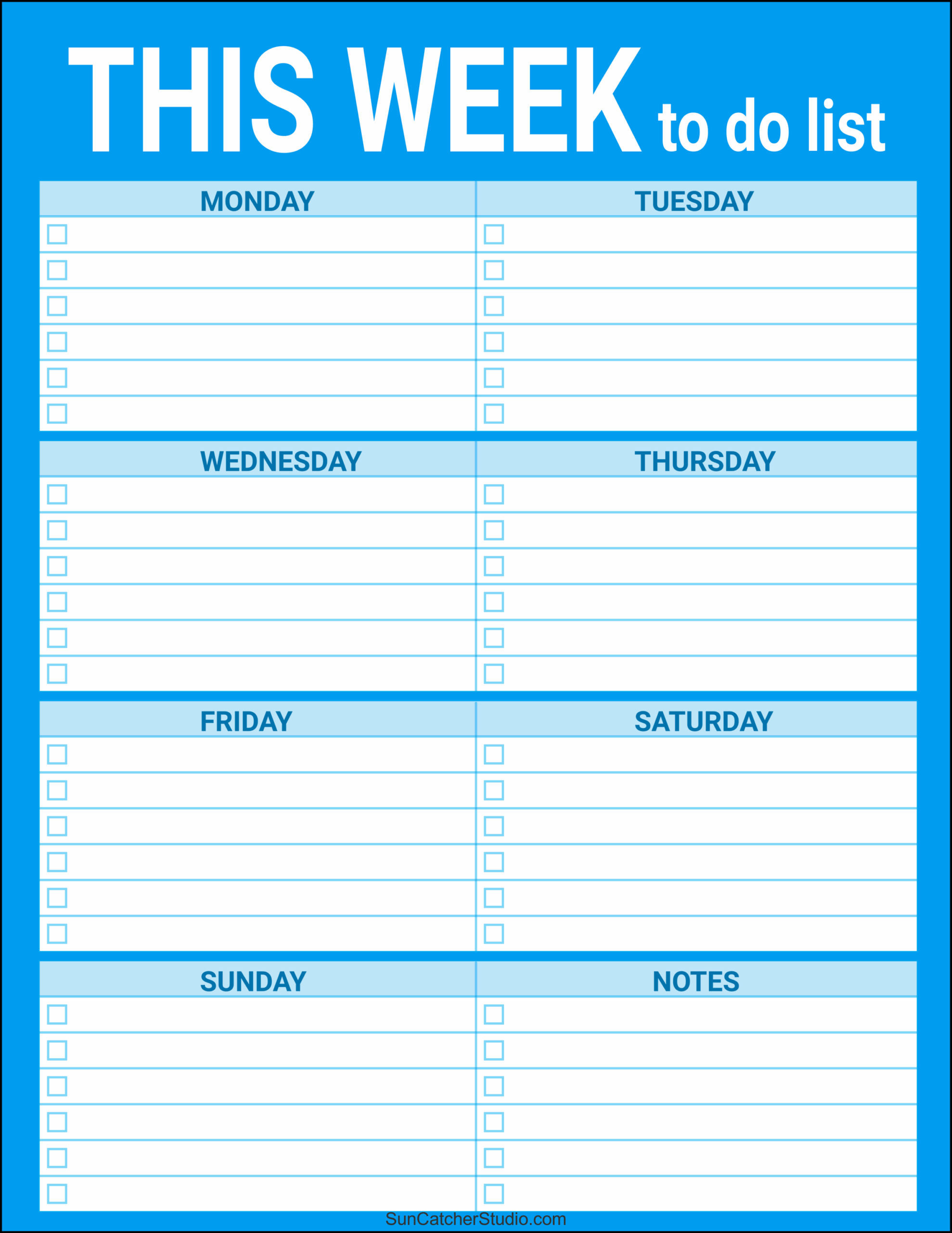 To Do List Free Printable PDF Templates Things To Do Free 