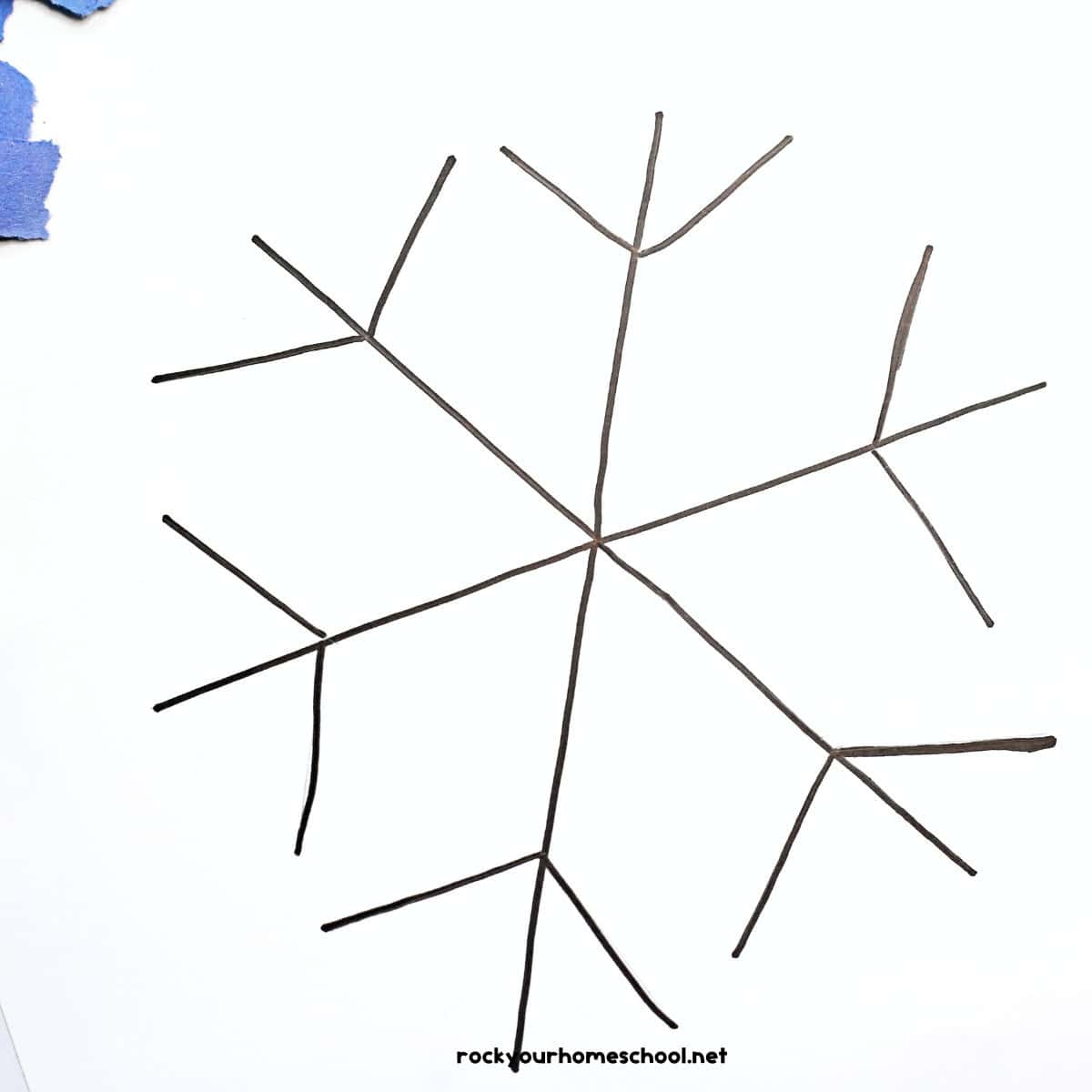 Paper Snowflake Template Printable