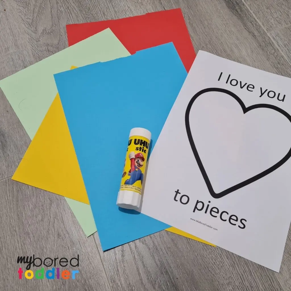 valentine s day i love you to pieces free template my bored toddler